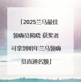 2025兰马最佳领嗨员揭晓 获奖者可拿到明年兰马领嗨员直通名额