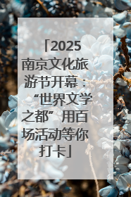 2025南京文化旅游节开幕：“世界文学之都”用百场活动等你打卡