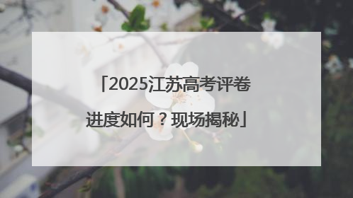 2025江苏高考评卷进度如何？现场揭秘