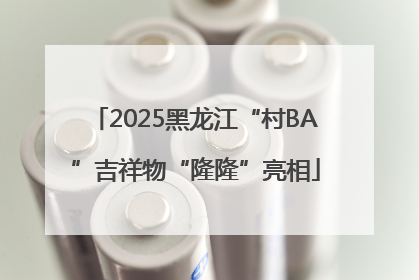 2025黑龙江“村BA”吉祥物“隆隆”亮相