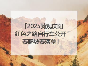 2025骑观庆阳红色之路自行车公开赛爬坡赛落幕