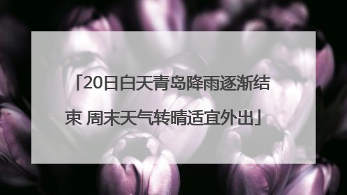 20日白天青岛降雨逐渐结束 周末天气转晴适宜外出