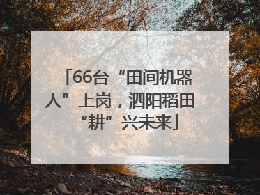 66台“田间机器人”上岗，泗阳稻田“耕”兴未来